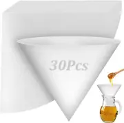 30Pcs Fryer Oil Filter Cone Filters Non Woven Funnel Filter Kitchen Cooking Oil