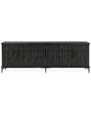 Classic Home Willmark 6-Door Reclaimed Pine Wood Sideboard Buffet