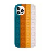Blue-White Pop Fidget Toys Push It Bubble Phone Case For Iphone