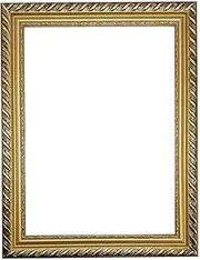 Poster Frame, European Style, Retro Solid Wood Photo Frame, Dark Brown with Golden Colour (Dark Brown with Golden, A3)