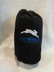 SNOWSHOE MOUNTAIN Scarf, Hat, and Gloves Bundle Travel Case Black Fleece NEW