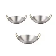 Stainless Steel Wok Frying Pan Cooking Pot Stir Fry Pan for Deep Frying