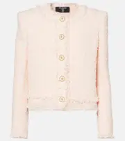 [Balmain] Balmain Tweed jacket UK 18 pink