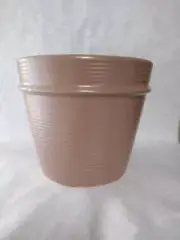 7 3/32"Hx8 1/4Dia" Earthenware Tabletop Planter Rose Threshold Studio McGee NEW