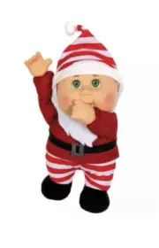 NWT Cabbage Patch Kids Holiday Helpers Sparkle CHRIS SANTA - 9" Plush Doll