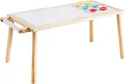 Beright 5 in 1 Children's Play Sand Indoor Sensory Table, Kids Art Drawing Table with Paper Roll & Paint Cups, not with Storage Bin