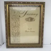 CRYSTAL ART GALLERY TUSCANY GOLD WOOD ORNATE PICTURE FRAME 8X10