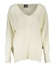 North Sails Womens VNeck Sweater White - Sweaters -Size S