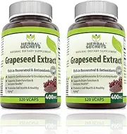 Herbal Secrets Grapeseed Extract 400mg 120 Capsules (Pack of 2)