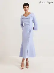 Phase Eight Blue Sienna Tux Dress (AN8773) | $528