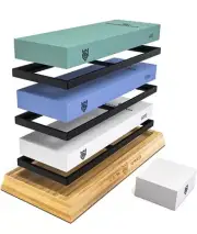 Seven Sparta Sharpening Stone Set Extra Large Knife Sharper 400/1000/6000