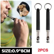 2x Dog Whistle Training UltraSonic Silent Adjustable SuperSonic Pitch Puppy Pet