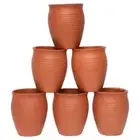 Traditional Handmade Tea Cup Terracotta Clay Kullad Set of 6 (220 ml each)