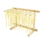 Collapsible Wooden Pasta Drying Rack Natural Beechwood Linguine Fettuccine