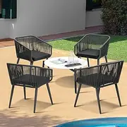 Livsip Outdoor Lounge Setting Furniture 5 Piece Patio Set