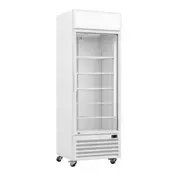 Thermaster Single Glass Door Colourbond Upright Drink Fridge White LG-540P