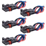 5PCS Pulse Power Plug Connector Pigtail Connector Power Harness for Polaris Ranger XP1000 & RZR RS1 & General 2018 -2021 Black