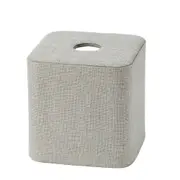Pilbeam Living Aura 15cm Square Tissue Box Holder Storage Home/Room Decor Grey