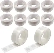 Balloon Glue Point, 1000 Pcs Removable Adhesive Craft Mini Sticky Dot Tape, Transparent Balloon Glue, Double-Sided Adhesive Dots for Birthday Wedding Party Decoration DIY Projects (1000)