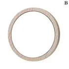 Small Portable Wood Makeup Mirror Round Cosmetic Mirror Circles Pocket Mir!7 SUM
