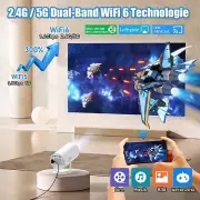 Mini Projector with Android 11, Support 4K Smart Portable Projector with 150