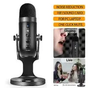 USB Condenser Microphone for PC, Mac, Gaming, Recording, Streaming, Podcasting