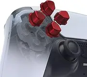 eXtremeRate Ergonomic Split Dpad Buttons (SDP Buttons) for PS5 Controller, Scarlet Red Independent Dpad Direction Buttons for PS5, for PS4 All Model Controller