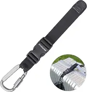 Vividwise Luggage Straps, Add a Bag Luggage Strap Jacket Gripper, Luggage Straps Carry-on Baggage Suitcase Straps Belts Travel Accessories (Black, Hook x 1)