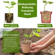 Peat Pots for Seedlings 3.15 Inch, Biodegradable Round Seed Starter Pots with 30
