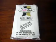 2 VTG Meadowbrook Luxury Muslin No Iron Standard Size Pillowcases White NEW