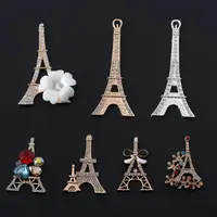 在飛比找蝦皮購物優惠-diy手機殼巴黎鐵塔配飾DIY手機殼配件飾品配件服裝輔料 鑰
