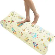 Baby Bath Mat for Tub - Cartoon Toddler Anti-Slip Shower Mats | 40 X 16 Inch Machine Washable Toddler Baby Bathtub Mat with Suction Cups & Drain Holes