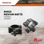 Tasco Aluminium Medium Tactical Scope Rings Gun Rifle 30mm Weaver Picatinny