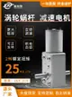 JGY-370渦輪蝸桿雙出軸調速馬達 微型直流減速小電機自鎖6v12v24v