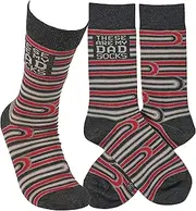 [Primitives by Kathy] Novelty Socks -These are my Dad Socks, One Size, Unisex, LOL Collection, Multi