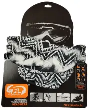 G-GUZHULI Aztec Multifunctional Headwear (OSFA, White/Black)