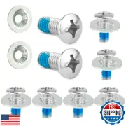 32pcs Snowboard Binding Screw Set, Stainless Steel Snowboard Mounting Screws