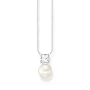 Buy Necklace pearl with white stone silver by Thomas Sabo online - THOMAS SABO Australia