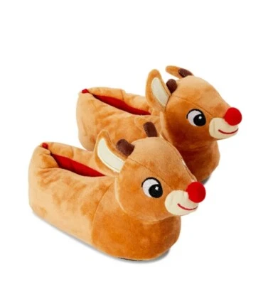 Christmas Slippers Size 1 Toddler Rudolph the Red Nosed Reindeer NEW
