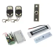 Door Access Control System & Electric Magnetic Lock & 2 Wireless Remote Controls