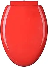 Toilet seat Elongated Toilet Seat Slow Close Toilet Seat with Mounting Accessories and Hinges, Easy Install Also Easy Clean, Toilet Seat Elongated,Red(Red)