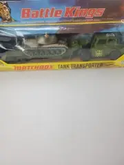 Vintage 1974 MATCHBOX BATTLE KINGS K-106 ARMY TANK TRANSPORTER In Box