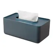 1pc Household Tissue Box Desktop Tissue Box Toilet Waterproof Tissue Box No Tissue (blue)