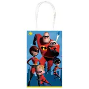 INCREDIBLES 2 KRAFT PAPER FAVOR BAGS (*10) ~ Birthday Party Supplies Treat Loot
