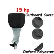 15HP Boat Engine Cover Waterproof Oxford Fabric Protective for Ship/Barge/Skiff