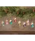 Bethany Lowe Christmas Set of 8 "Jewel Tide Santa Mini Ornament" LC0662