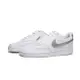 【滿額現折300】NIKE 休閒鞋 COURT VISION LOW 白 銀灰 皮革 板鞋 女 CD5434-111