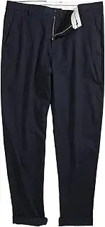 [Generic] Men's Oversize Flat Front Pant Relaxed Fit Big and Tall Cotton Pants Casual Men Straight Leg Pleated Work Dress