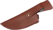 Leather Sheath, Leather Knife Holster, Portable Knife Sheath Cassette, PU Leather Knife Edge Guards, for 6 Inch Boning Knife Cleaver Blade Protector, with Loop Belt Knives Covers Kitchen Supply, Brown
