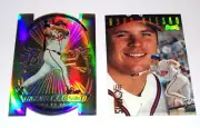 Ryan Klesko Bowmans Best Cuts Die Cut Refractor #6 Leaf Gold Press Proof 1996